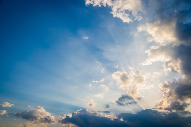 Premium Photo | Sky and clouds before sunset background