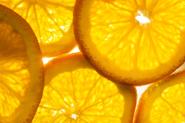 Free Photo | Sliced juicy oranges front view