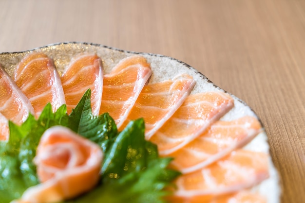 Free Photo | Sliced salmon sashimi
