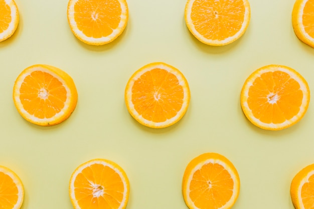 Free Photo | Slices of oranges composition