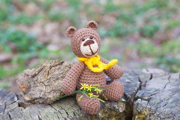 small brown bear toy