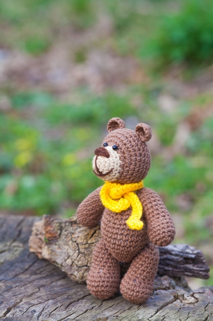 small brown bear toy