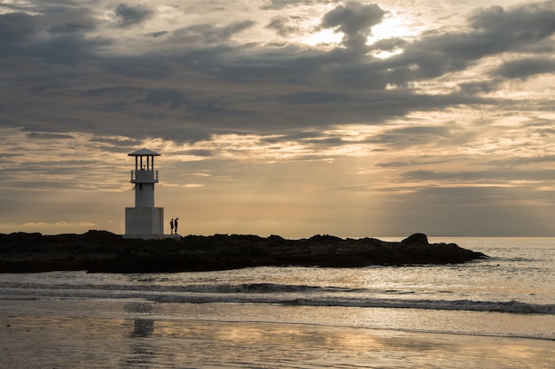 Small Light House At Kao Lak Beach In South Region Of - 