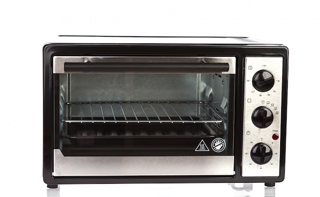 Small oven on white background Free Photo