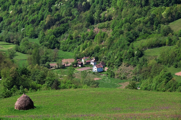 Premium Photo | Small village in serbia, balkan mountains