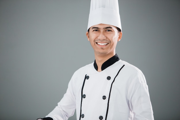 Premium Photo Smiling Chef Asian