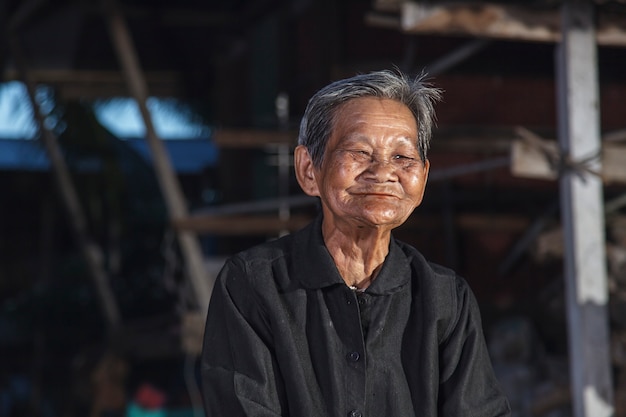 Premium Photo | Smiling elderly people in thailand