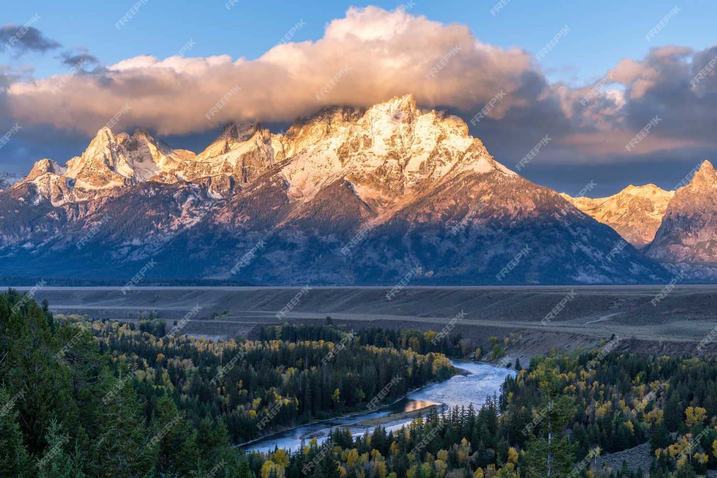 Premium Photo | Snake river overlook