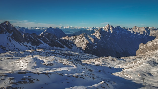 Premium Photo | Snow mountain scenery