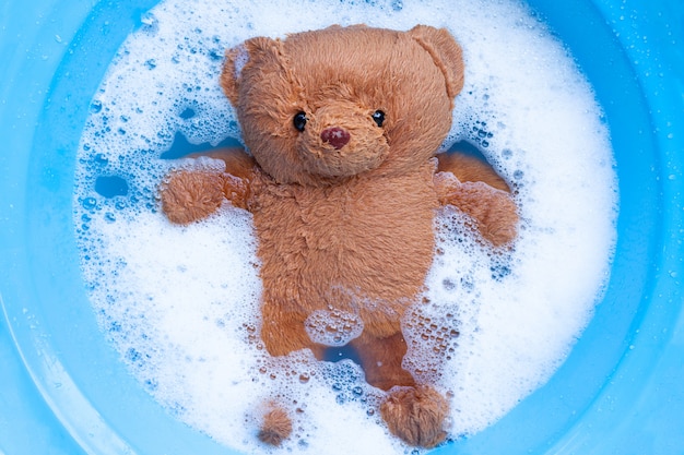 teddy bear laundry