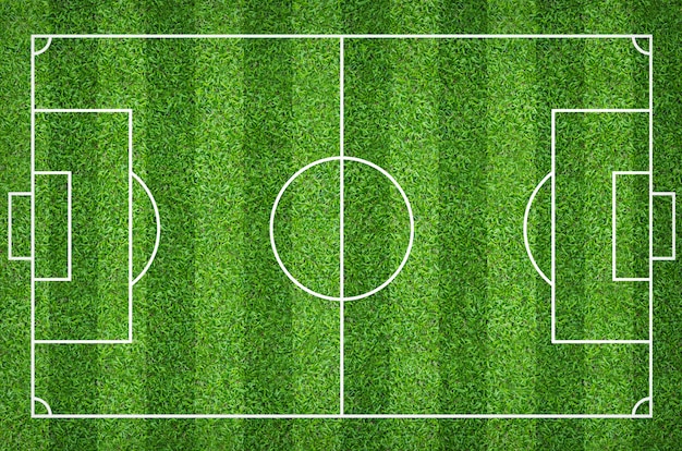 Premium Photo | Soccer field or football field for background with ...