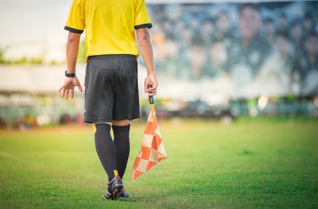 Premium Photo Soccer Or Football Assistant Referee 4136