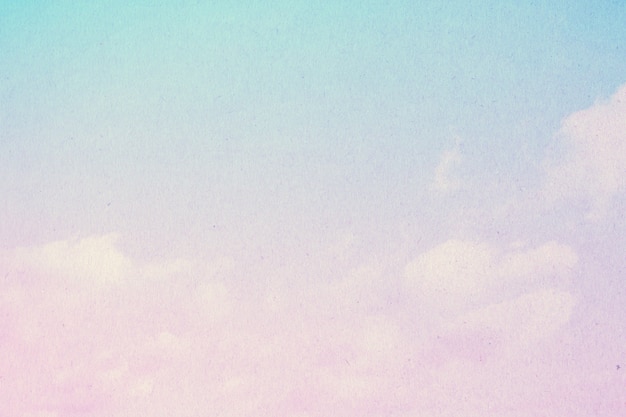 柔らかい曇りは パステルのグラデーション 抽象的な空の背景が甘い色です プレミアム写真