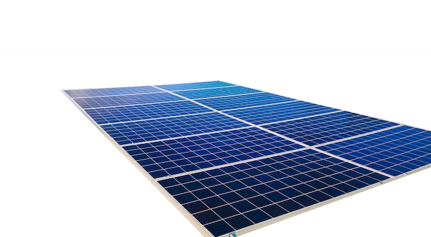 Premium Photo | Solar panels isolated on white background. solar energy