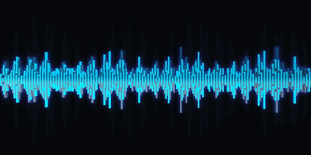 Premium Photo | Sound wave heart wave graph equalizer 3d illustration