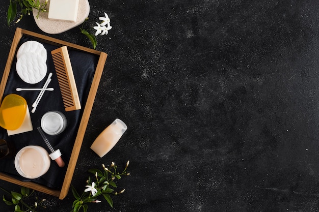 Spa still life with beauty products Free Photo