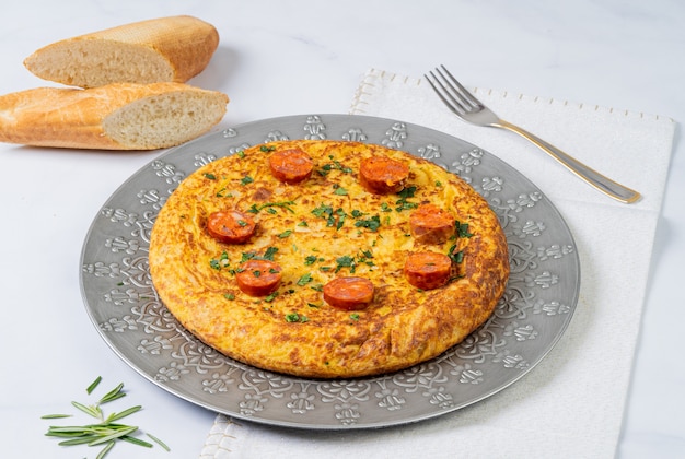 premium-photo-spanish-omelette-with-chorizo