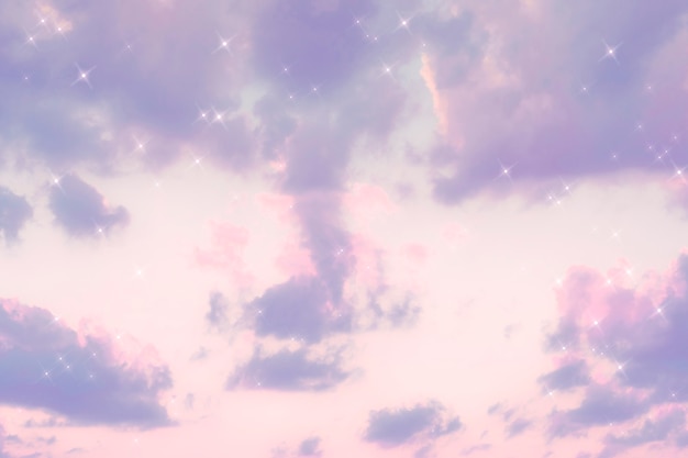 Free Photo | Sparkle cloud pastel purple image