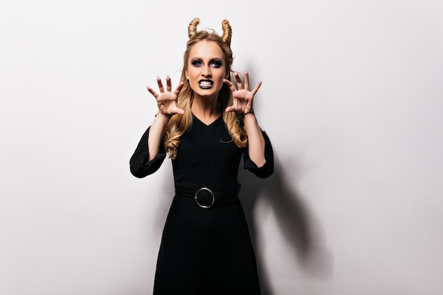 halloween costume with a black dress