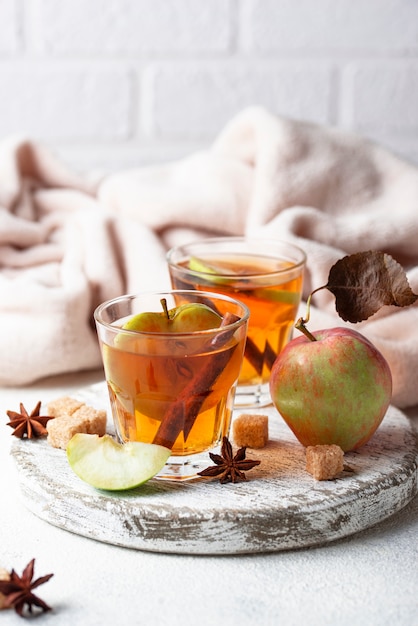 Premium Photo Spicy Apple Cider Autumn Drink