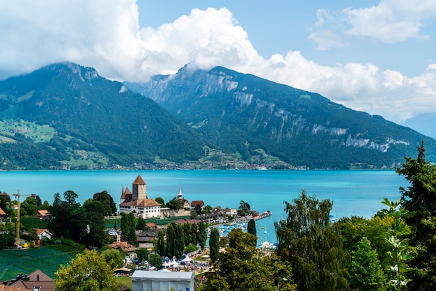 Premium Photo | Spiez castle in switzerland