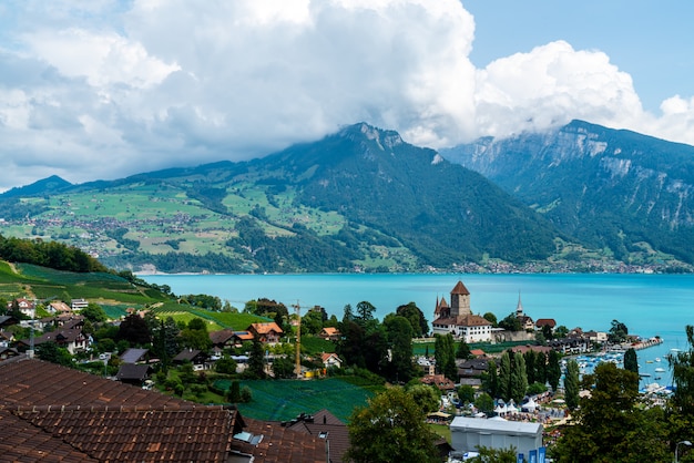 Premium Photo | Spiez castle in switzerland