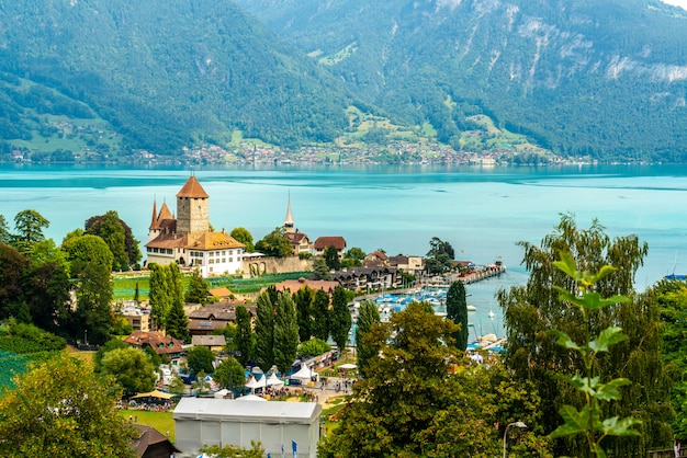 Premium Photo | Spiez castle in switzerland