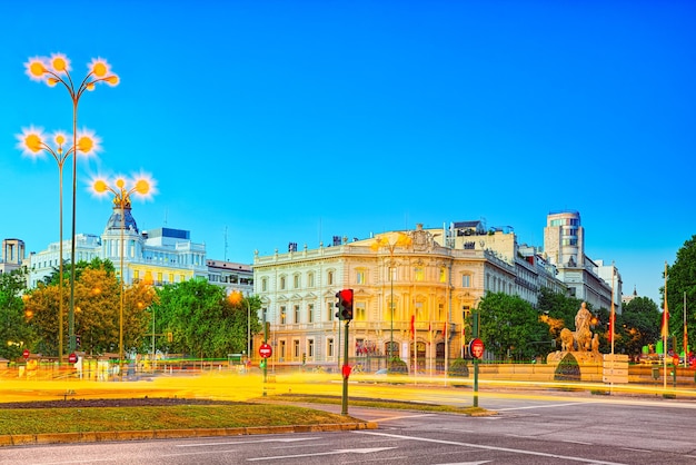 Premium Photo Square Of Cibeles Plaza Cibeles And View On House Of