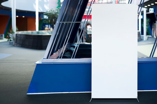 Download Free Photo | Standing blank billboard in mall