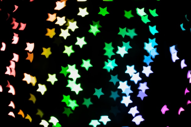 Free Photo | Star shaped neon lights background