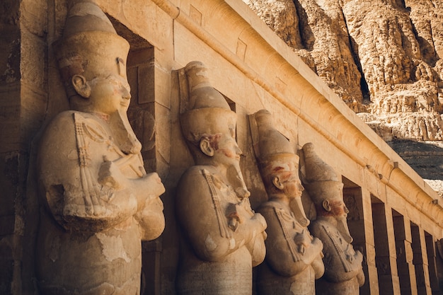 Premium Photo | Statue Of The Pharaoh Hatshepsut, In Hatshepsut Temple ...