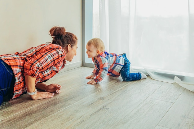 Stay Home Safe Young Mother, Is Laminate Flooring Safe For Babies