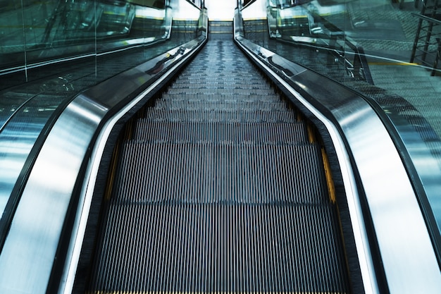 Premium Photo | The steps of the escalator descent in the waiting rooms ...