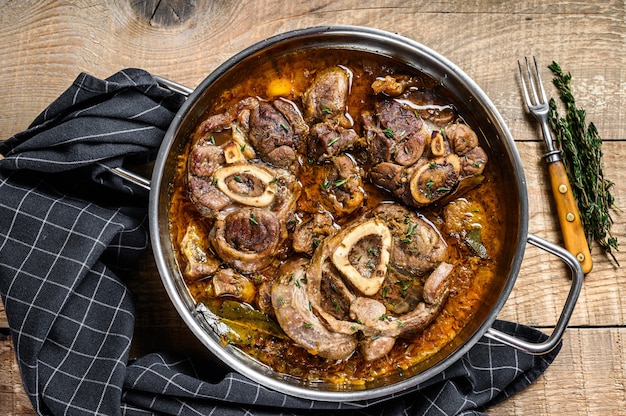 Premium Photo Stewed Veal Shank Meat Osso Buco Italian Ossobuco Steak