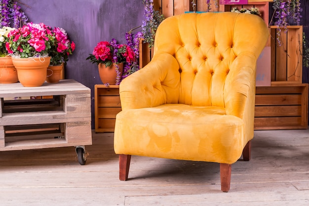 vintage living room chair