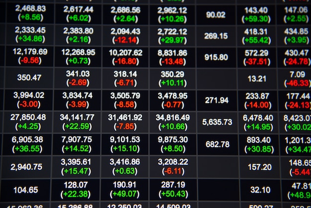 Stock Or Forex Chart And Data Market Exchange Photo Premium Download - 