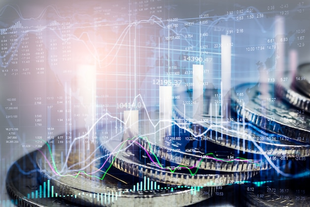 Stock Market Or Forex Trading Graph And Candlestick For Financial - 