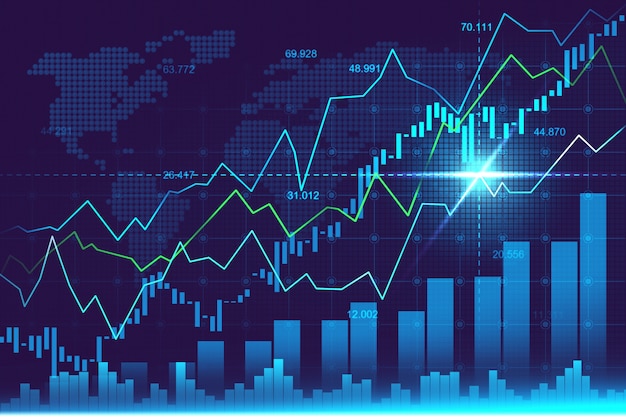 Premium Photo | Stock market or forex trading graph in graphic concept