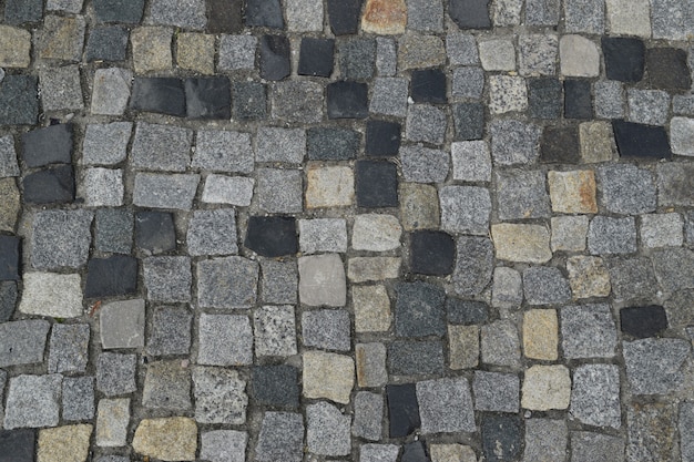 Stone mosaic pavement texture background