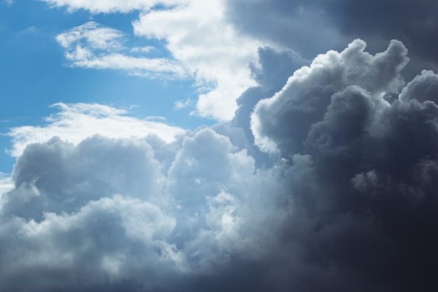 Premium Photo | Storm clouds approaching on a sunny day