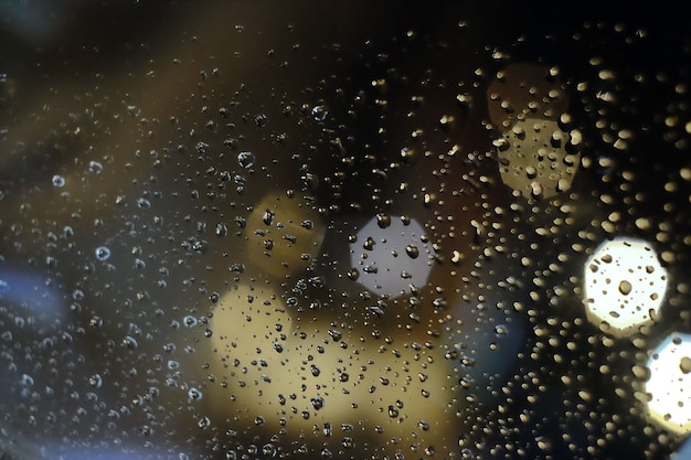 Premium Photo | Stormy weather rain drops on window