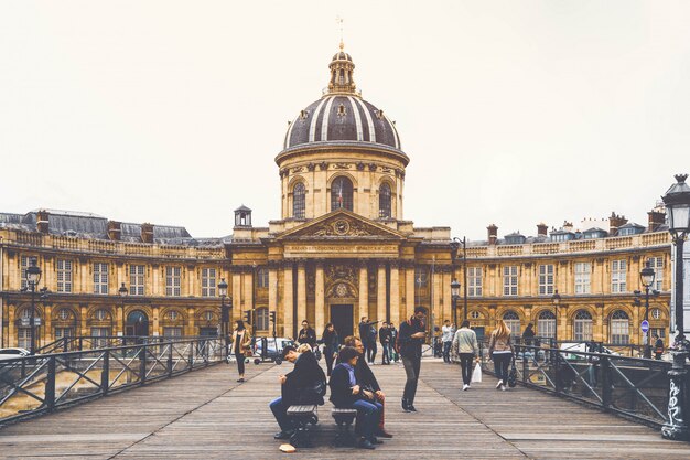 Premium Photo Street View Of Paris City In Vintage Style