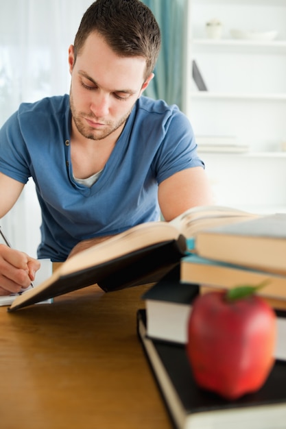 Premium Photo | Student doing his assignment