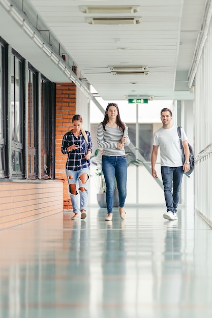 Free Photo | Students in hall together