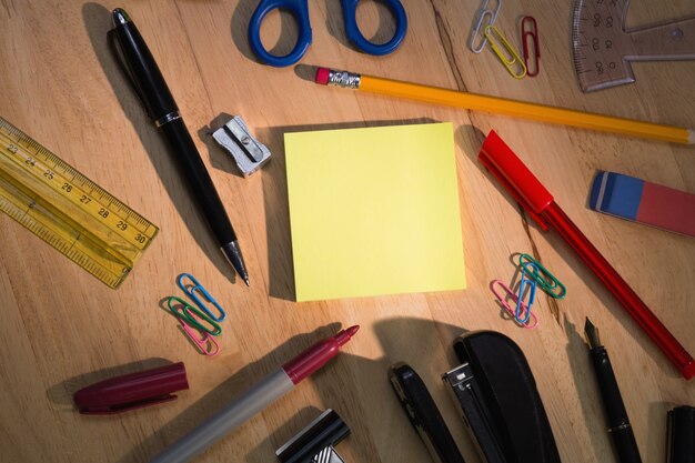 Premium Photo | Students table with school supplies