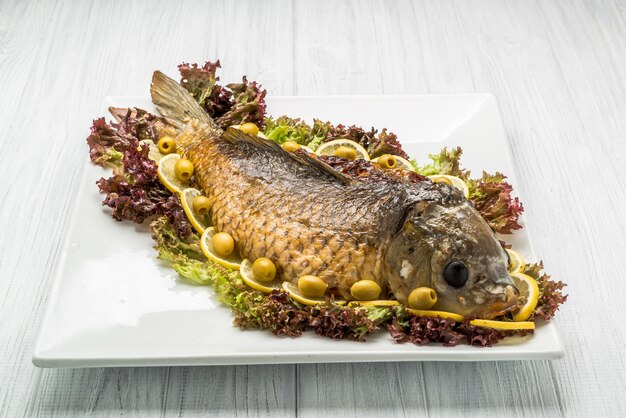 large stuffed fish