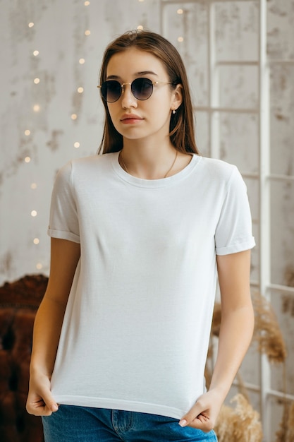 white t shirt stylish