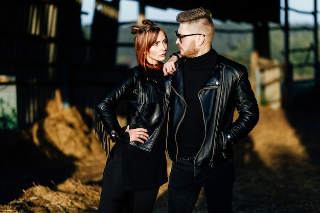 couple leather jackets
