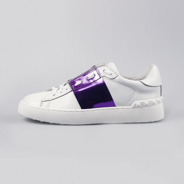 Premium Photo Stylish white sneakers