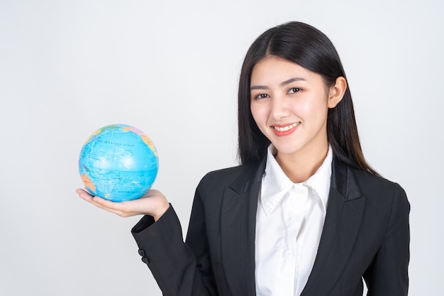 successful beautiful asian business young woman holding vintage map globe world map hand 1150 10195 - Inilah 4 Cara Ampuh Agar Bisa Kerja di Luar Negeri